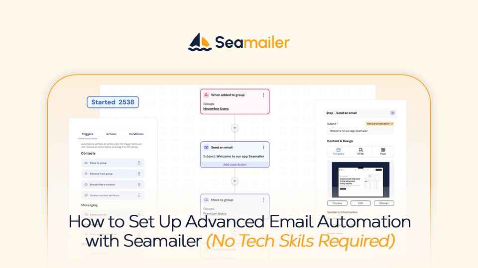 How to Set Up Advanced Email Automation with Seamailer (No Tech Skills Required!)